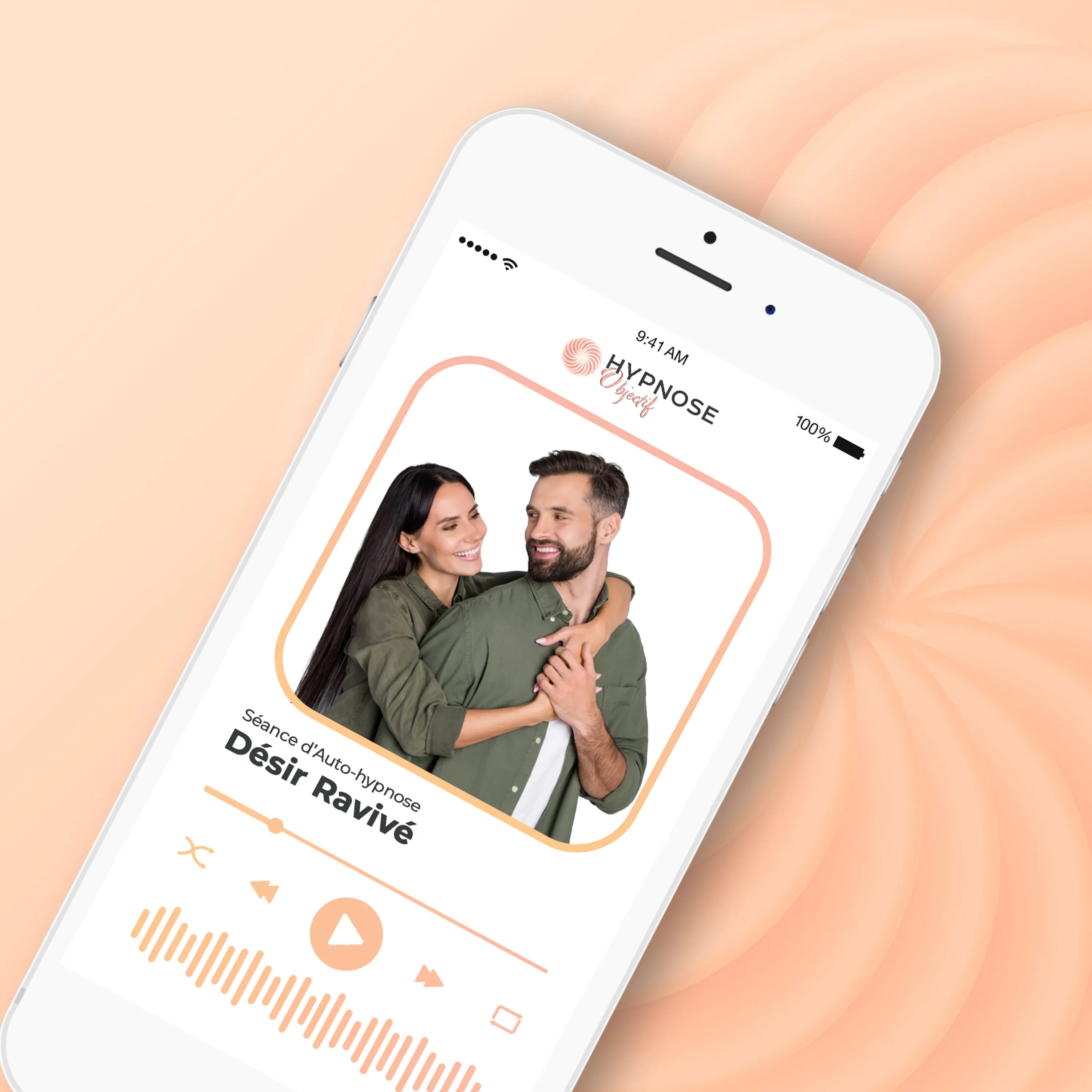 Mockup de la séance Désir Ravivé– séance d’auto-hypnose 20 minutes – HypnoseObjectif
