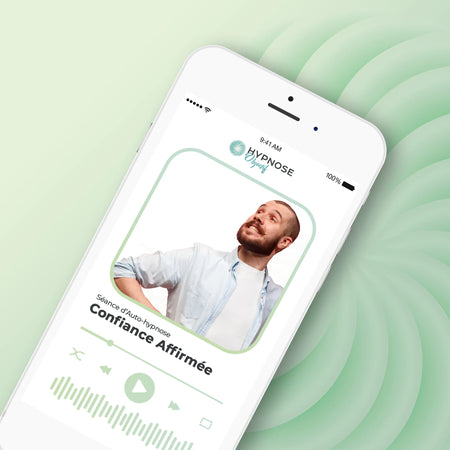 Mockup de la séance Confiance Affirmée – séance d’auto-hypnose 20 minutes – HypnoseObjectif