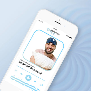 Mockup de la séance Sommeil Retrouvé – séance d’auto-hypnose 20 minutes – HypnoseObjectif