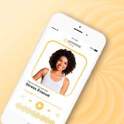 Mockup de la séance Stress Évacué – séance d’auto-hypnose 20 minutes – HypnoseObjectif